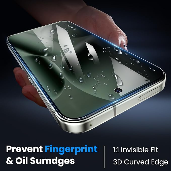 for Google Pixel 10 Pro Privacy Screen Protector & Lens Protector | 2+2 Pack, Support Fingerprint Unlock, Fit Lens Cutouts, Anti Spy Tempered Glass Film, Anti-dust, Easy Installation Tool - Image 6