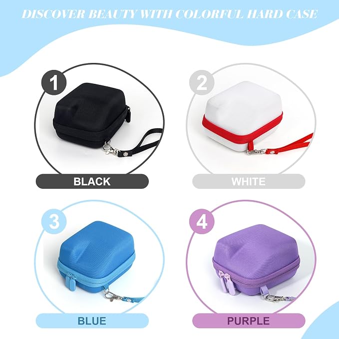 Camera Case for Polaroid Go/Go Gen2/3 Instant Print Camera, Blue | Hard Case for Polaroid Go, Travel Storage Bag, with 5 Go Magnetic Picture Frames, Handle Strap, Robust Protection, No Camera - Image 8