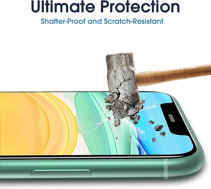 amFiIm OneTouch for iPhone 11 iPhone XR Screen Protector 6.1" Tempered Glass - Image 5