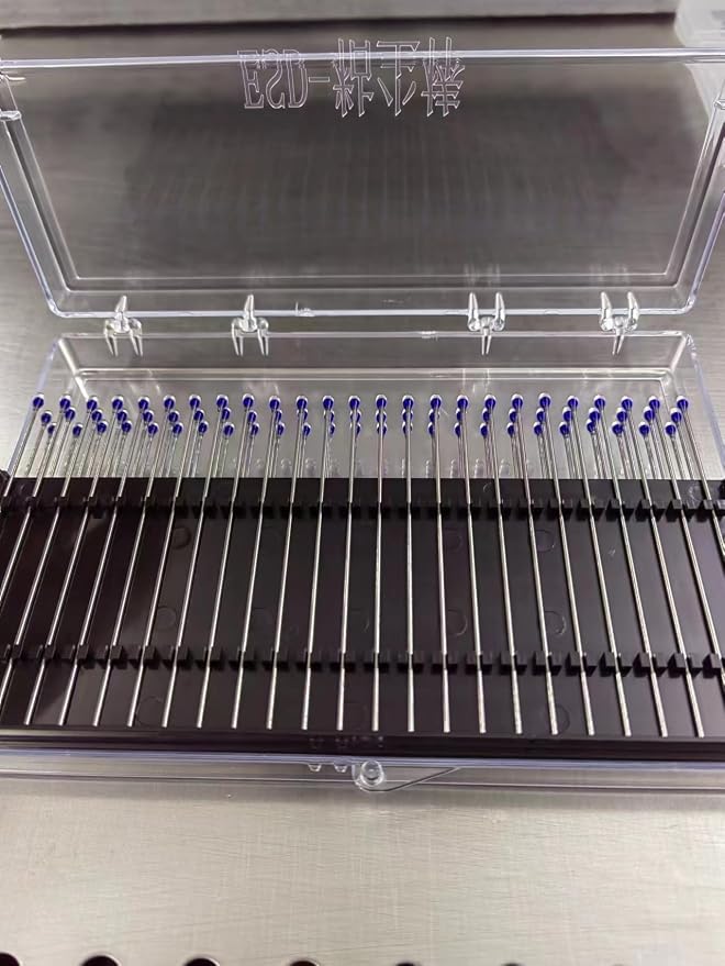 ESD Professional Stainless Steel Gel Swab Sticks for Cleaning Camera Lenses, sensors, PCB, SMT, semiconductors and Particularly Sensitive Electronics. (Blue-100Packs, Electrostatic adsorption) - Image 8
