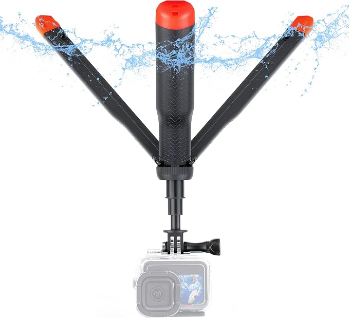 Floating Selfie Stick for GoPro Hero 13 12 11 10 9 8 Max Mission | 4 in 1 Floating Handle Stick Tripod Waterproof Extension Pole Monopod Hand Grip for GoPro DJI OSMO Action 6 5 Pro 4 AKASO by YALLSAME