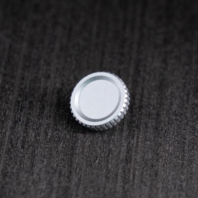Camera Soft Release Button, 13mm Brass Shutter Button, Silver | For Fujifilm X-T5/X-T4/X-T3/X-T30, X100VI/X100V, Leica M, Nikon Zf/Df.Screw-In, Knurled Grip, Threaded Cameras - Image 4