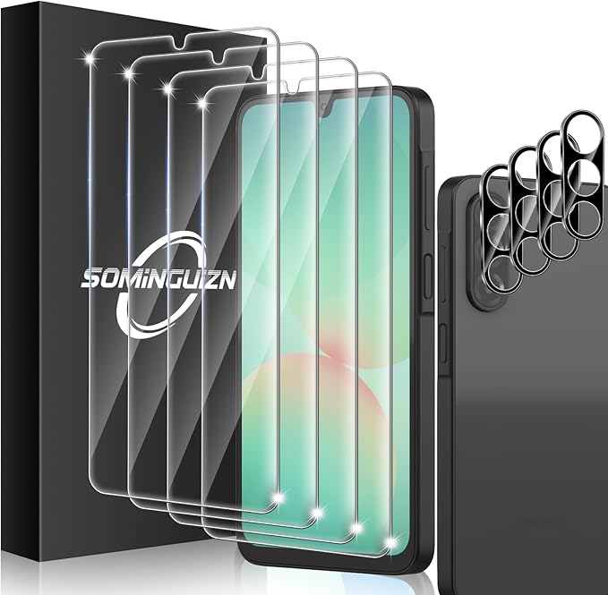 3+3 Pack for Samsung Galaxy Screen Protector 4 Camera Lens Protector A27 Privacy by SOMINGUIZN