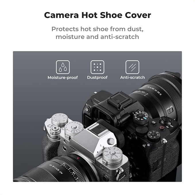 K&F Concept Hot Shoe Cover, 6-Pack Universal Camera Hot Shoes Cap for Canon Nikon Sony DSLR, SLR, Mirrorless Camera, ABS Hot Shoe Protector - Image 2