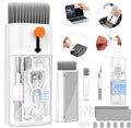 Keyboard Cleaner, Multi-Function Cleaning Kit for MacBook, Laptop, Computer | Includes Screen Spray, Microfiber Wipe, Tech Brush, Works on Airpod, Tablets, Earbuds, Pc Accessories, Electronic Screen by CleaniKu