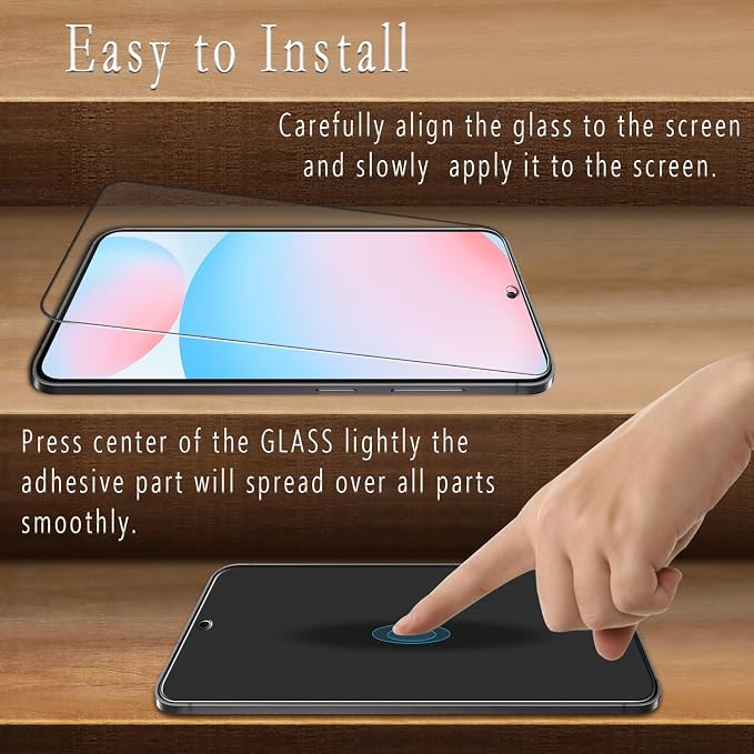 2+2 Pack Screen Protector for Samsung Galaxy S24 FE Tempered Glass | with Camera Lens Protector, Anti Scratch, Bubble Free - Image 4