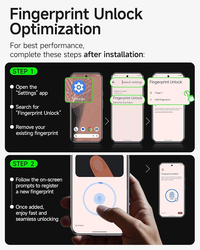 SMARTDEVIL 3 Pack Tempered Glass for Google Pixel 11 Pro Screen Protector | HD Clear, Fingerprint Unlock, Military-Grade Shatterproof Protection, Anti-Shatter, Bubble-Free, Case Friendly, Easy Install - Image 4