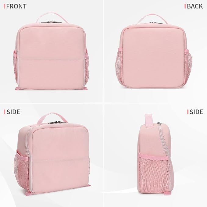 BAIGIO Camera Bag Insert Handbag Inner Case Large Capacity Small Camera Insert Bag Shockproof and Water-resistant DSLR SLR Foldable Protective Camera Organizer Cube Padded Camera Bag Pink - Image 3