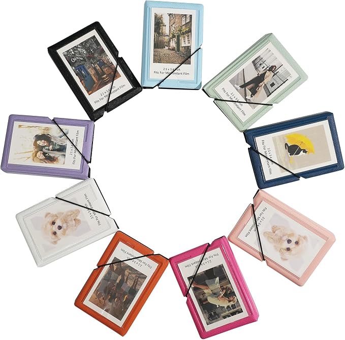 2x3 Instax Mini Photo Album, 28 Pockets. Antique Violet, 1PK | Portable Wallet Size Album Stores 2x3 inch Instant Photos. Fits Polaroid, Instax Mini, Kodak Mini Prints and Zink. - Image 5