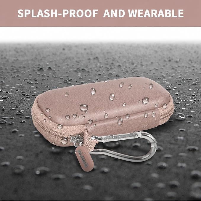 USB Flash Drive Case, SD Card/Thumb Drive/Memory Cards Holder, Bag Only | SDXC/SDHC Storage, Electronic Accessories Organizer for SanDisk / for Samsung, for Students/IT/Office/School/Travel, RoseGold - Image 5