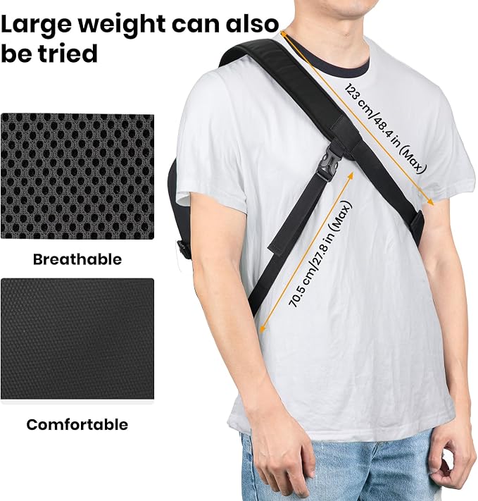 TARION Camera Sling Bag Compact Photography Shoulder Bag, Black TR-S | Hardshell, Side Access, Raincover, Tripod Holder, for Drone DSLR Mirrorless Cameras, for Travel Outdoor Videography - Image 2