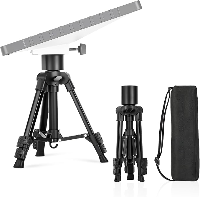 Starlink Mini Tripod Stand Mount with Aluminum Adapter Height Adjustable | for All Starlink Mini Models Portable Sturdy Starlink Mini Stand for Camping RV Travel Outdoor Setups by StarlinkAccessoriesMountingKits