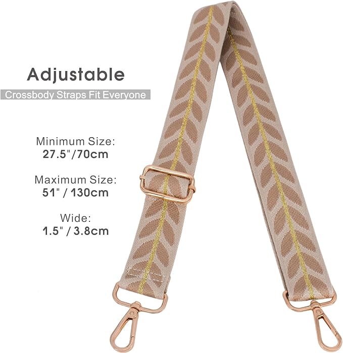 Replacement Purse Strap Shoulder Strap Adjustable Crossbody Strap for Women Crossbody Wide Shoulder Bag - Image 3