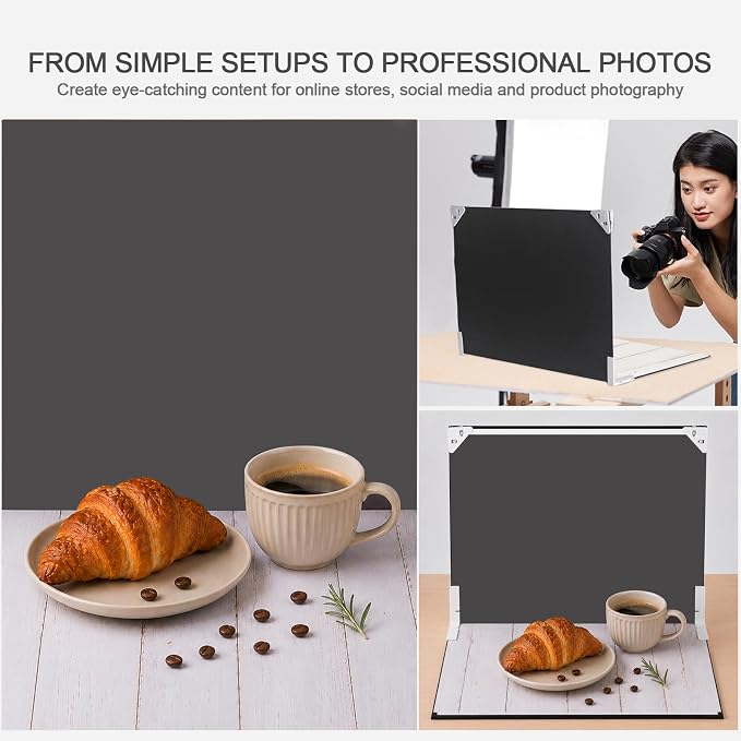 Photo Backdrop Board for Product Photography, 16.5 x 11.7 inch | 10 Double-Sided Backdrops, 20 colors and textures for beauty, jewelry, candles, handmade goods and small product photography - Image 4