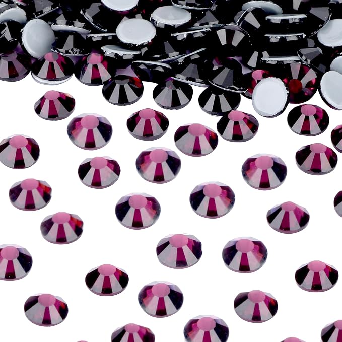 Jollin Hotfix Rhinestones Flatback Crystal 4mm SS16, Amethyst | 576pcs Hot Fix Crystals Glass Rhinestones for Bedazzling, Crafting, Clothes, Shoes & Accessories DIY Decoration - Image 2