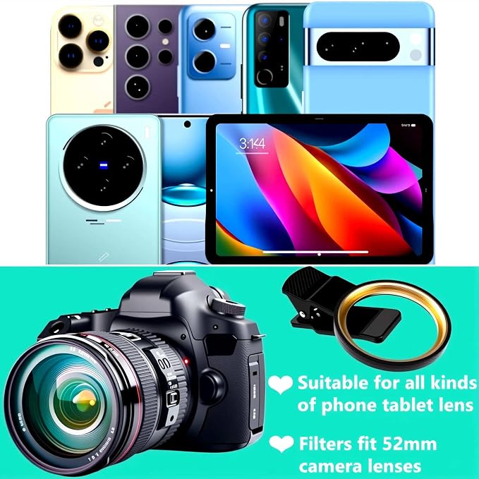 ND Filter for iPhone 17/16/15/14 Pro/Pro Max, 52mm Neutral Density Lens | Stop blown-out concert shots. Adjust ND2-400 for silky waterfalls & cinematic video on any phone. - Image 6