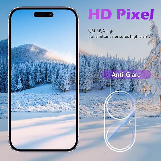 imluckies [3 Pack Clear Camera Lens Protector for iPhone 16/iPhone 17 & iPhone 16 Plus, 9H Tempered Glass, Anti-Scratch, Ultra-HD, Case Friendly, Easy to Install, Not Affect Night Shots - Image 4