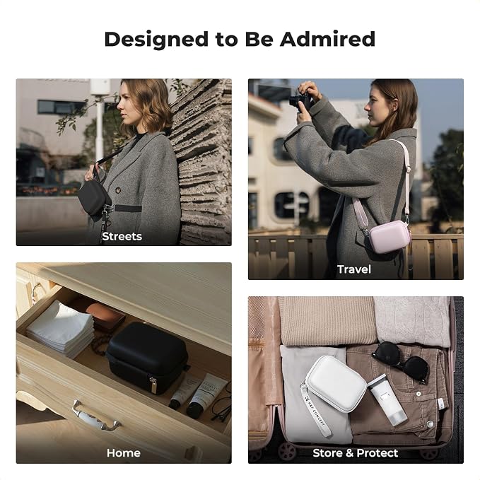 K&F CONCEPT Carrying Case for Digital Camera, Hard Shell Protective Case | Compatible with Ricoh GR III/GR IIIX/for Sony ZV-1 RX100/ for Canon G7X Mark III/G5X Mark II (Case Only),BE02 - Image 3