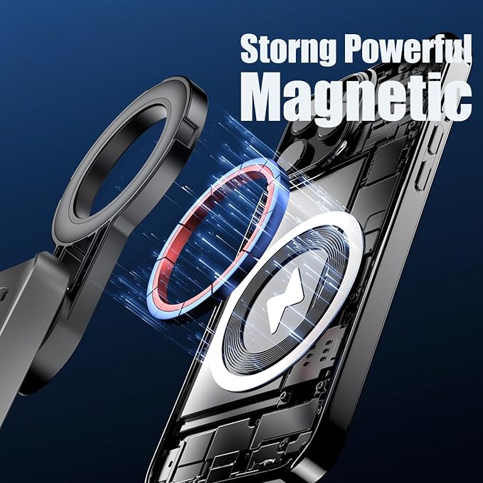 4 in 1 Magnetic Tripod Pocket Selfie Stick Extends to 1.5ft | Portable Camera Grip Handle, Strong Magnetic, Compact, Detachable Remote Control for Selfies/Vlogging/Live Streaming/Travel - Image 2