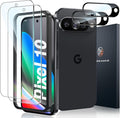 LK 2 Pack for Google Pixel 10 Screen Protector+2 Pack Camera Lens Protector | [New Version] Fingerprint Unlock HD 9H Tempered Glass Cell Phone Laptop Screen for Pixel 10, Anti-Scratch, Bubble Free by LK