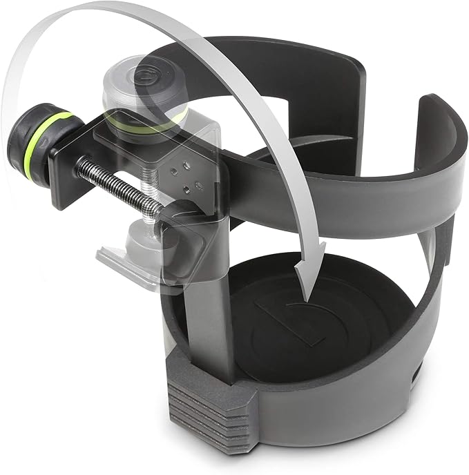 Gravity Stands MA Drink L Large Drink Holder for Microphone Stands,Black - Image 5