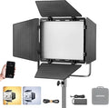Godox LP400Bi Bicolor LED Video Light with Barndoor, 36W 2800K-6500K 6250Lux LED Panel Light with 11 FX Effects APP Control CRI/TLCI 96+ Dimmable 0-100% Studio Soft Light for Videography by GODOX