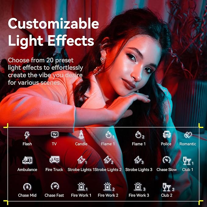 ULANZI 120W Bi-Color LED Video Light, 2700K-6500K 20700 lux/m COB Bowens Mount Photography Studio Light Continuous Output Lighting with APP Control, Adapter and V-Mount for Battery Powered, 6 Effects - Image 4