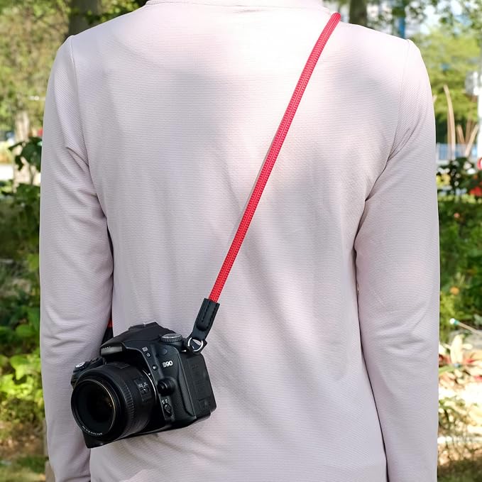 Vintage Camera Neck Strap,Nylon Rope Camera Shoulder Straps for Photographers Film DSLR - Image 3
