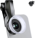 NEEWER 10X Macro Lens with 17mm Thread Clip and Detachable Diffuser Hood, Also for 17mm Threaded Phone Cage/Case/Clamp/Backplate, LS-28 PRO by Neewer