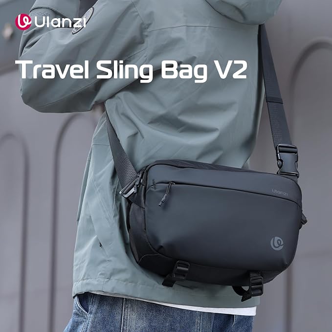 ULANZI 10L Camera Sling Bag, Water-Resistant Camera Case with Tripod Holder | DSLR/SLR/Mirrorless Camera Bags Crossbody for Photographers Video Photo Live Travel Outdoor Work Photography Accessories - Image 2