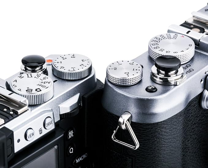 JJC 2-Pack Camera Soft Shutter Release Button for Fujifilm X-E5 X-T50 X-T20 | for Fuji X-M5 X-T30 III II X-T10 X Half X-T4 X-T3 X-T2 X-PRO3 X100VI X100V X100F X-E4 Sony RX1RII RX10 IV III Nikon Zf & More - Image 5