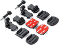 Helmet Sticky Mounts Adhesive Buckle Mount Accessories for GoPro | Screw Kit, for Go Pro Hero 13 12 11 10 Max 9 8 7 6 5 Session Mission DJI Osmo Insta360 AKASO Action Cameras, 12 in 1 by Sametop