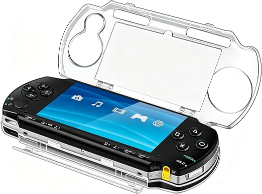 CYSFETENA Clear Hard Case Cover Compatible with PSP 1000/1001- Replacement Transparent Slim Anti-Scratch PSP 1000 Game Console Snap-in Crystal Protector Housing Case - Image 4