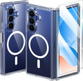 FNTCASE for Samsung Galaxy Z Fold 8 Ultra / Z Fold 7 Case, Fit for Magsafe | Screen Protector, Clear Anti Yellowing, 18FT Military Grade Drop Protection, Shockproof Protective Phone Cover, Transparent by FNTCASE