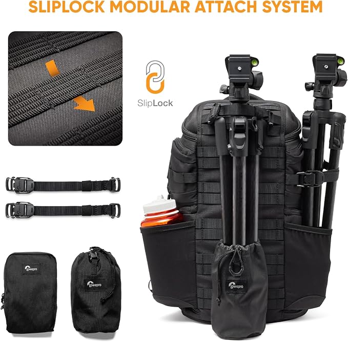 Lowepro ProTactic BP 350 AW III Camera Backpack, 4-point Access, Professional Camera Bag, DSLR/Drones/Mirrorless, Up to 14" Laptop, Rain Cover, for Photographer,Videographer, Volume 17L - Image 5