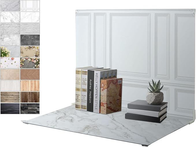 23 x 35 in Product Photography Backdrops, 10 Sheets, 20 Patterns by Unknown