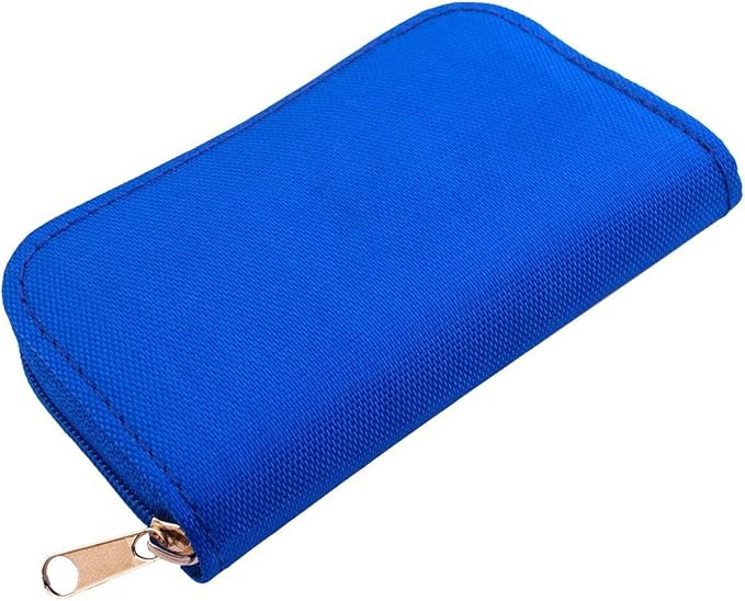 2PACK Memory Card Case - Carrying Case Suitable for Micro SD, Mini SD and 4X CF, Card Holder Bag Wallet for Media Storage Organization (Blue+Green) - Image 5