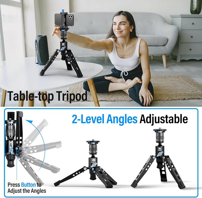 SIRUI SVM-165 Carbon Fiber Rapid Monopod, One-Step Height Adjust, 65" | 22LB Load, Monopod with Feet, Modular 3-in-1, Lightweight, DSLR, Mirrorless Camera, Travel, Outdoor - Image 8