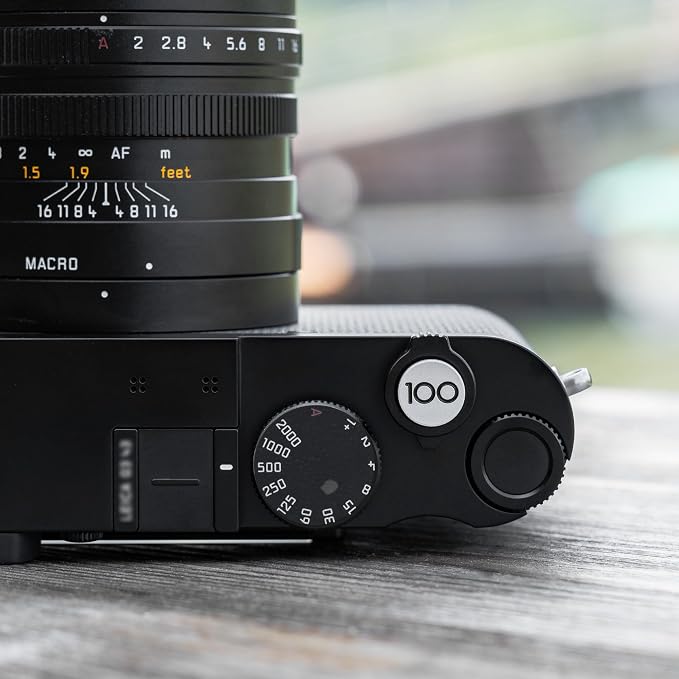 JJC Shutter Release Button for Leica Q3 43/Q3/Q2, 100th Anniversary Edition | Soft Release Button with '100' Imprint, Compatible with Leica Q3 Q3 43 Q2 Q Q-P Digital Cameras, Includes 2 Rubber O-Rings - Image 7