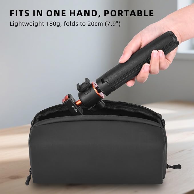 BRDRC Action 5 Pro Tripod Accessories, 21” Extension Rod Mini Table Desk Selfie Stick Portable Handle Grip Quick Release Stand with Cold Shoe for DJI Osmo Action 5 Pro 4 3 Camera - Image 7