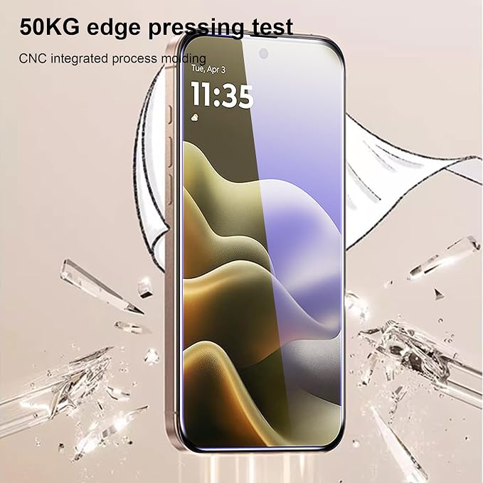 for Motorola Moto Edge 2026 Screen Protector with De-Bubble Card, 9H Hardness Military-Grade Shatterproof Protection Tempered Glass flim, Case Friendly, Anti-Scratch (2 PACK) - Image 5