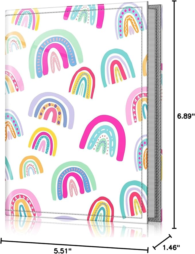 Fintie Photo Album 4x6 Photos - 52 Pockets Small Wallet Albums For Family | Vegan Leather Cover, 4X6 Picture Keepsakes, Family/Wedding/Travel Memory Book, Baby/Kids/Boys/Girls Gift, Dreamy Rainbow - Image 8