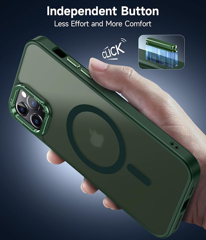 LeYi for iPhone-11-Pro-Max Cases Green with Screen Protector X2 + Camera Cover X2:[ MagSafe Compatible] Magnetic Military Grade Protective Slim Phone Case for iPhone 11promax i Phone 11pro max,Green - Image 7