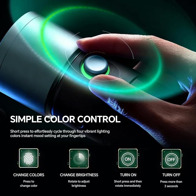 PHOTOOLEX RGB Photography Flashlight with 20 Metal Magnetic Gobos | CRI96+/8400mAh, 4 Colors LED Video Spotlight with Diffuser, Studio Spotlight for Creating an Photo Atmosphere, Content Create - Image 7