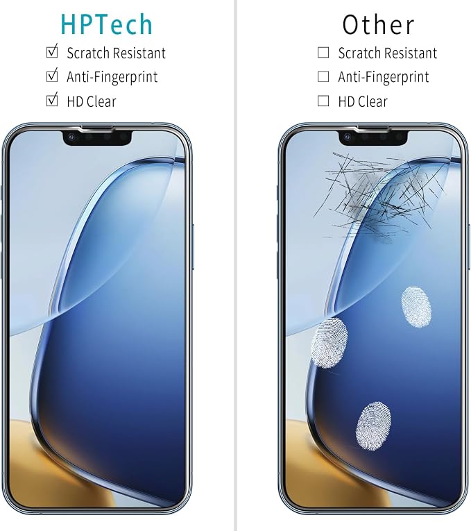 2+2 Pack Screen Protector for iPhone 13 6.1 Inch Tempered Glass | Camera Lens Protector, Anti Scratch, Bubble Free, Case Friendly, HD Clear - Image 2