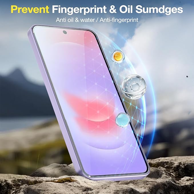 2+2 Pack for Samsung Galaxy A37 5G Screen Protector & Camera Lens Protector, Ultra HD Tempered Glass with Easy Installation Frame, Anti-Fingerprint, Anti-Scratch, Case Friendly, Bubble Free | 2+2 Pack, Ultra HD Tempered Glass, Anti-Fingerprint, Anti-Sc... - Image 4