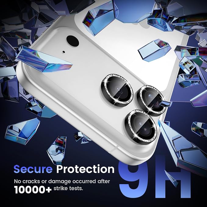 Tensea Camera Lens Protector Compatible for iPhone 17 Pro Max/17 Pro | Metal Aluminum Alloy Tempered Glass Cover Bling Camera Screen Protector Accessories, Case Friendly - Image 5