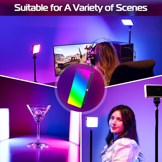 ULANZI LT002 RGB Video Light, Portable LED Camera Light Panel 0-360 Full Color, CRI 95+ 2500-9000K LED Video Light, 4000mAh Rechargeable LED DSLR Lighting for Vlogging, Photography, Video Recording - Image 6