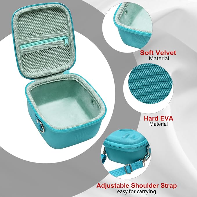 LTGEM Case Compatible with Fujifilm Instax Mini 13/12 Instant Camera, Green | Fits Instant Camera 11/10/9/8/7/7+ and FUJIFILM Instax Mini Instant Flim with Shoulder Strap, Case Only - Image 4