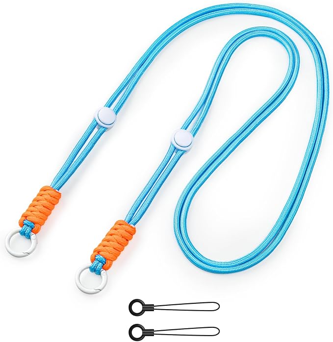VOVMOEYA Camera Strap,Long Neck Strap for Fujifilm Mini 12/11/9/8/7+,Shoulder Strap camera strap Long Crossbody Lanyard for photographer Camera/Badge Holder/Keys/Wallet Multi-Function Lanyard(Blue) by VOVMOEYA